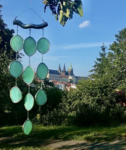 Skleněnka - dekorace ze skla, zvonkohra (marha-art.cz)